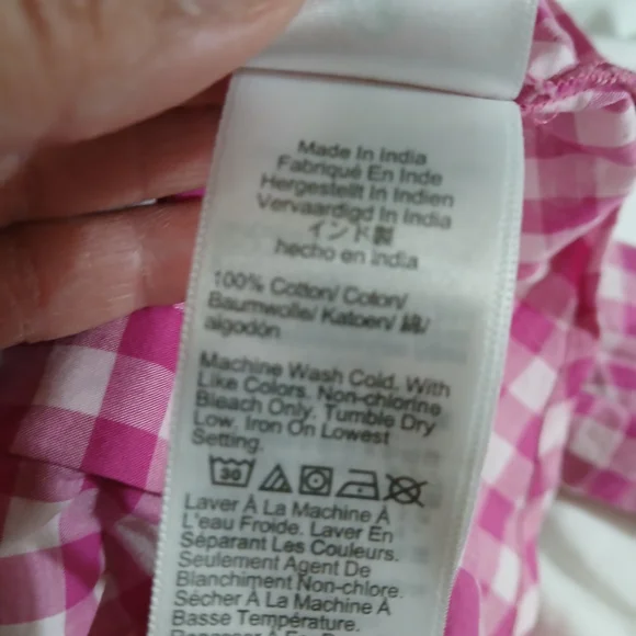 J. Crew Pink Checkered Button Down Shirt - Picture 8 of 8